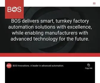 Bosinnovations.com(BOS Innovations) Screenshot