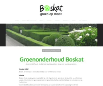 Boskat.be(Groenaanleg Boskat) Screenshot