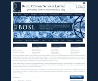 Bosl.com(Belize Offshore Services Ltd) Screenshot