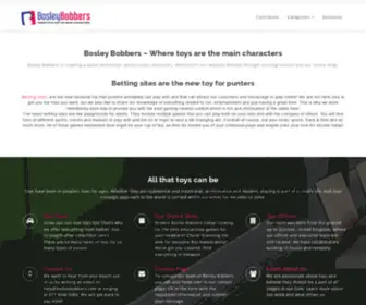 Bosleybobbers.com(New Site for Toys and Games) Screenshot