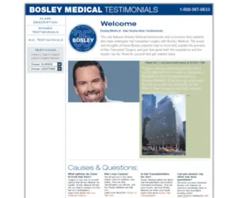 Bosleymedicaltestimonials.com(Bosley Medical) Screenshot