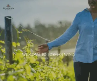 Bosmanwines.com(Bosman Family Vineyards) Screenshot