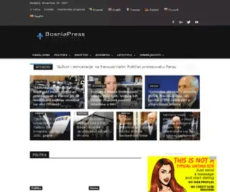 Bosniapress.info(Hebergement De Fichiers Francais. Libre D'utilisation) Screenshot