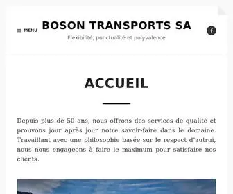 Boson-Transports.ch(Boson Transports SA) Screenshot