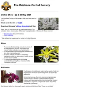 Bos.org.au(Brisbane Orchid Society) Screenshot