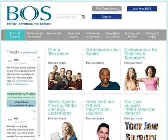 Bos.org.uk(British Orthodontic Society) Screenshot