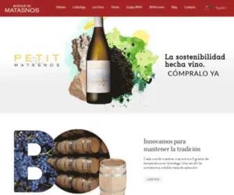 Bosquedematasnos.es(El vino con alma de bosque) Screenshot