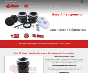 Bossairsuspension.co.nz(Manufacturers of quality Airbags) Screenshot