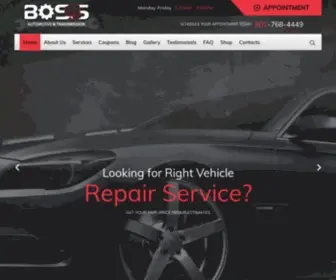 Bossautoandtrans.com(Car Service Company) Screenshot