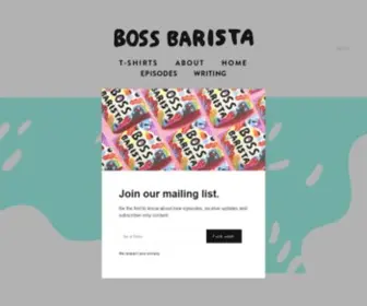 Bossbarista.com(Boss barista) Screenshot