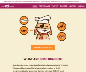 Bossbunniesnft.com(BOSS BUNNIES NFT) Screenshot