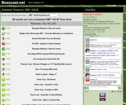 Bosscast.net(FREE Sports Streams) Screenshot