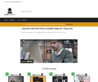 Bosscourses.net(Bosscourses download online gurus courses) Screenshot
