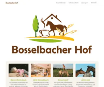 Bosselbacher-Hof.de(Eifel erleben bei uns auf dem Hof) Screenshot