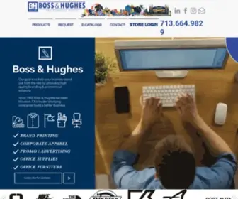 Bosshughes.com(Brand Printing) Screenshot