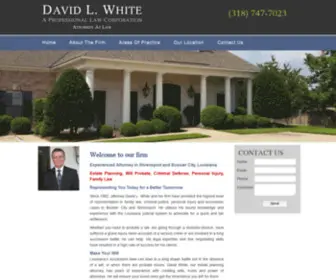 Bossierattorney.com(David L. White) Screenshot