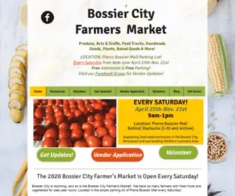 Bossiercityfarmersmarket.com(Bossier City Farmers Market) Screenshot