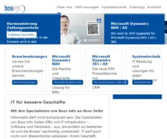 Bossinfo.ch(ICT und ERP) Screenshot
