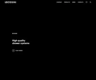 Bossini.it(Soffioni, colonne e pannelli doccia) Screenshot