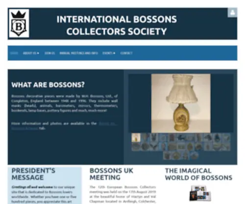 Bossons.org(International Bossons Collectors Society) Screenshot