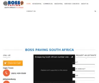 Bosspaving.co.za(Boss Paving SA's Number One Paving Specialists) Screenshot