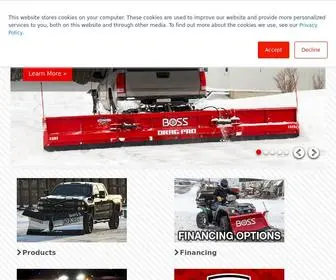 Bossplow.com(Snow Removal Equipment) Screenshot