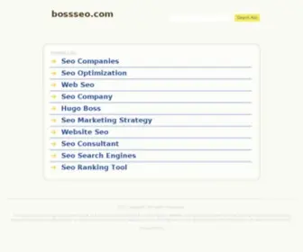 Bossseo.com(Link building service) Screenshot