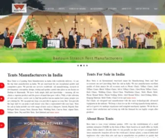 Bosstents.co.in(Tents Manufacturers in India) Screenshot