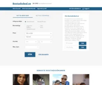 Bostadsdeal.se(HyresbostÃ¤der och lediga lÃ¤genheter) Screenshot