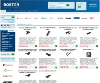 Bostar.cz(Dovozce a distributor počítačových komponent) Screenshot