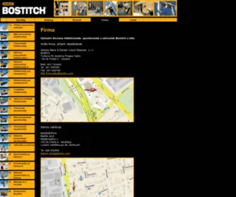 Bostitch.cz(Stanley Bostitch) Screenshot