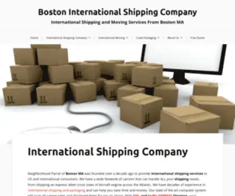 Boston-International-Shipping.com(International Shipping and Moving Services From Boston MA) Screenshot