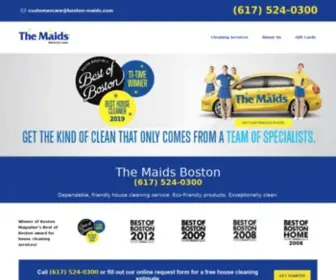 Boston-Maids.com(Cleaning Services) Screenshot