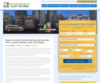 Bostonairportshuttle.com(Boston Airport Shuttle Service) Screenshot