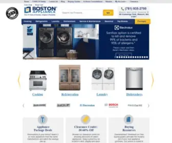 Bostonappliance.net(Boston Appliance ®) Screenshot