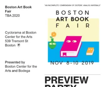 Bostonartbookfair.com(Boston Art Book Fair) Screenshot