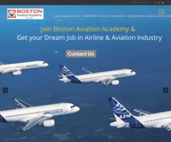 Bostonaviationacademy.com(Aviation Academy) Screenshot