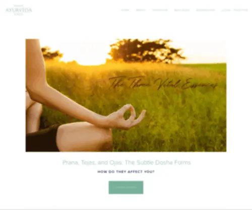 Bostonayurvedaschool.com(The Boston Ayurveda School at Down Under School of Yoga) Screenshot