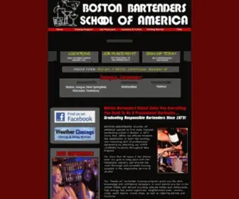 Bostonbartender.com(Boston Bartenders School) Screenshot