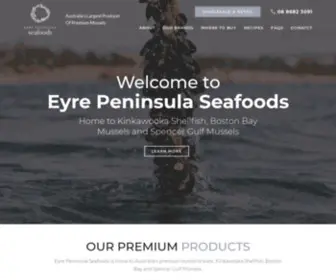 Bostonbaymussels.com.au(Eyre Peninsula Seafoods) Screenshot