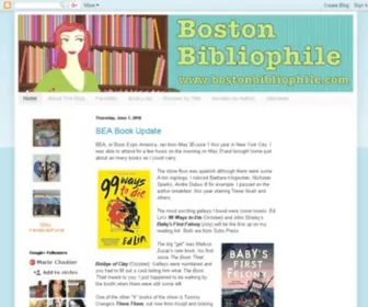 Bostonbibliophile.com(The Boston Bibliophile) Screenshot