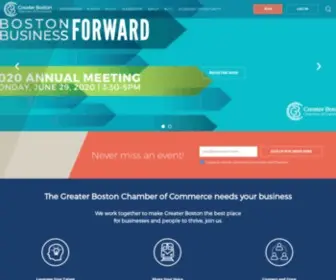 Bostonchamber.com(Greater Boston Chamber of Commerce) Screenshot