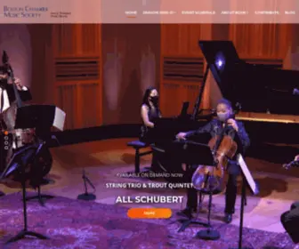 Bostonchambermusic.org(Boston Chamber Music Society) Screenshot