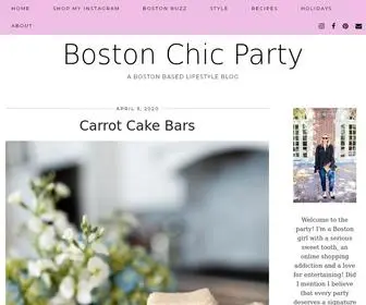 BostonchicParty.com(A boston based lifestyle blog) Screenshot