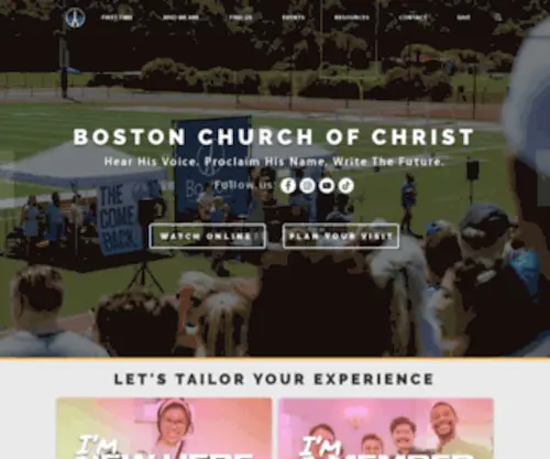 Bostonchurch.org(Churches Near Boston) Screenshot