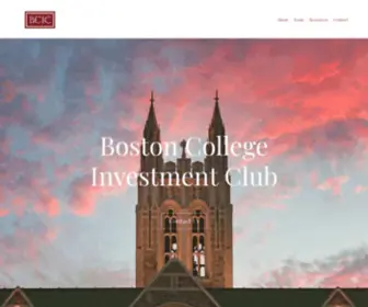 Bostoncollegeinvestmentclub.com(Massachusetts) Screenshot