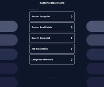 Bostoncraigslist.org(Bostoncraigslist) Screenshot