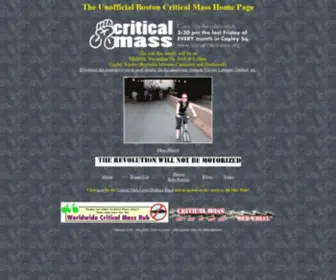 Bostoncriticalmass.org(Boston Critical Mass) Screenshot
