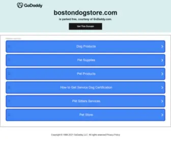 Bostondogstore.com(Bostondogstore) Screenshot