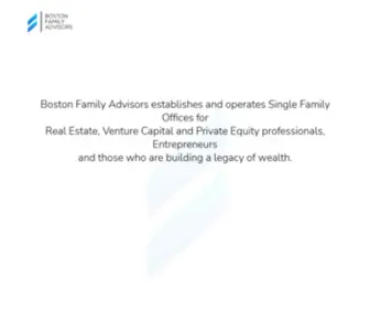 Bostonfamilyadvisors.com(Boston Home Advisors) Screenshot